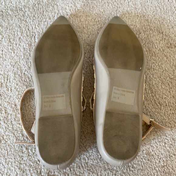 NWOT Wild Diva Studded Nude Flats - Picture 3 of 4